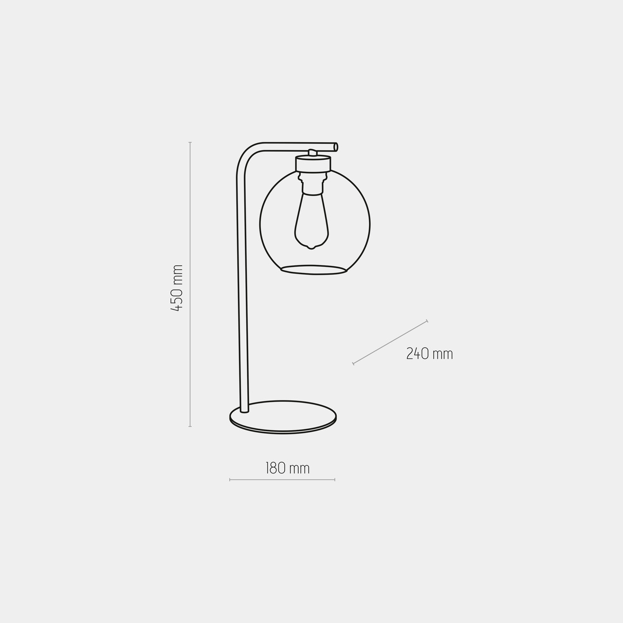 Настольная лампа CUBUS GRAPHITE (5102), TK LIGHTING - Зображення 5102--.jpg