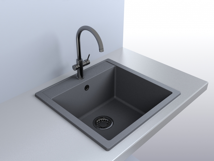 Кухонная мойка BODRUM 510 Grey, MIRAGGIO - Зображення 510g-2.jpg