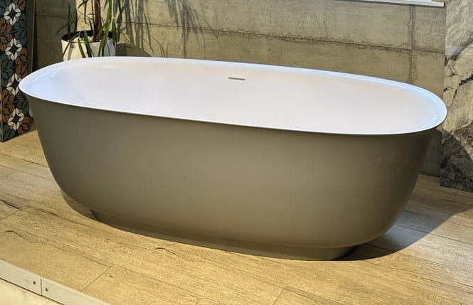 Ванна овальна Liko 170х75 Grey-White Matt AF - Зображення