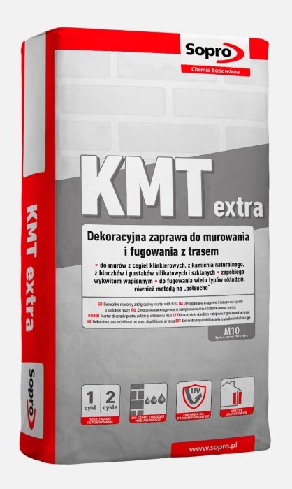 Раствор для кладки и затирки клинкерного кирпича с трассом Sopro KMT Extra 289 алабастрово-белый (25 кг) - Зображення 51837449-089ca.jpg