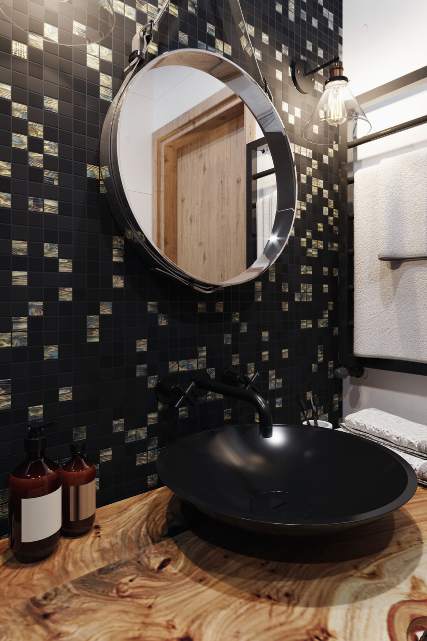 Мозаїка GMP 0825041 С2 Print 40-Black MATT 300×300x8 Котто Кераміка - Зображення 5190c-bath_l_40000.jpg