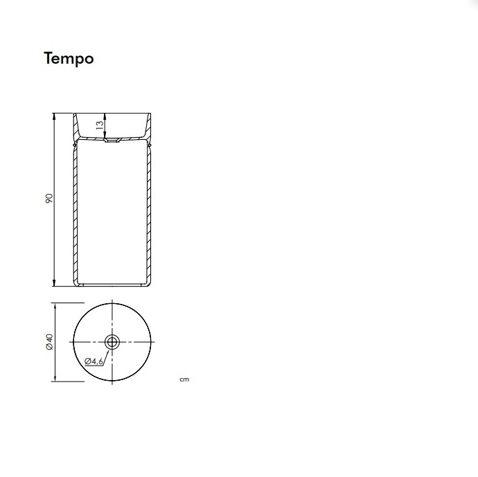 Умивальник 40 Tempo LA007FSBM White matt SANYCCES - Зображення 52708588-f6952.jpg