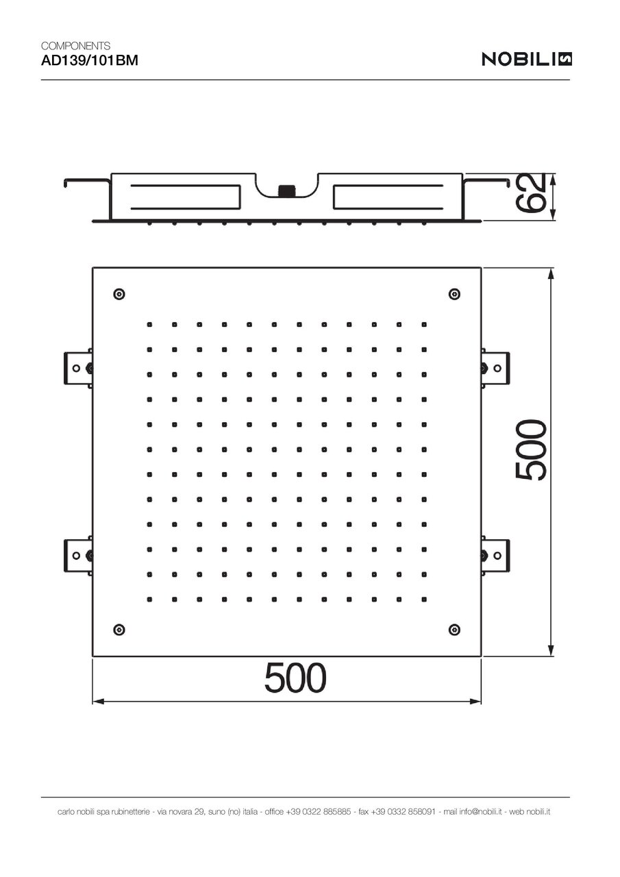 Верхній душ Flush-fit Velvet Black AD139-101BM Nobili - Зображення 53086869-da7d6.jpg