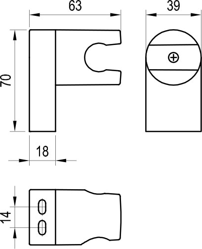 Тримач для ручного душу 611.20 Black X07P639 RAVAK - Зображення 53547814-b7f62.jpg