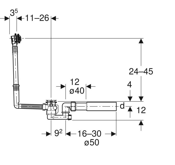 Сифон для ванни 150.501.00.6 Geberit - Зображення 55327538-8c266.jpg