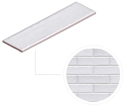 Плитка фасадная  Foggia Bianco 65x245x8 Cerrad - Зображення 55930-foggia-bianco-6.5x24.5.jpg