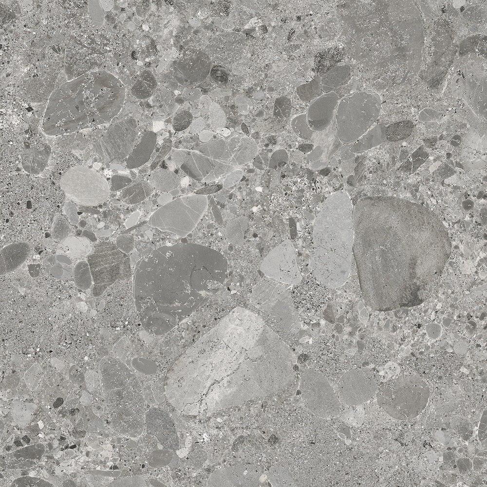 Плитка керамогранітна Camelot Темно-сірий LAP 600x600x8 Intercerama - Зображення