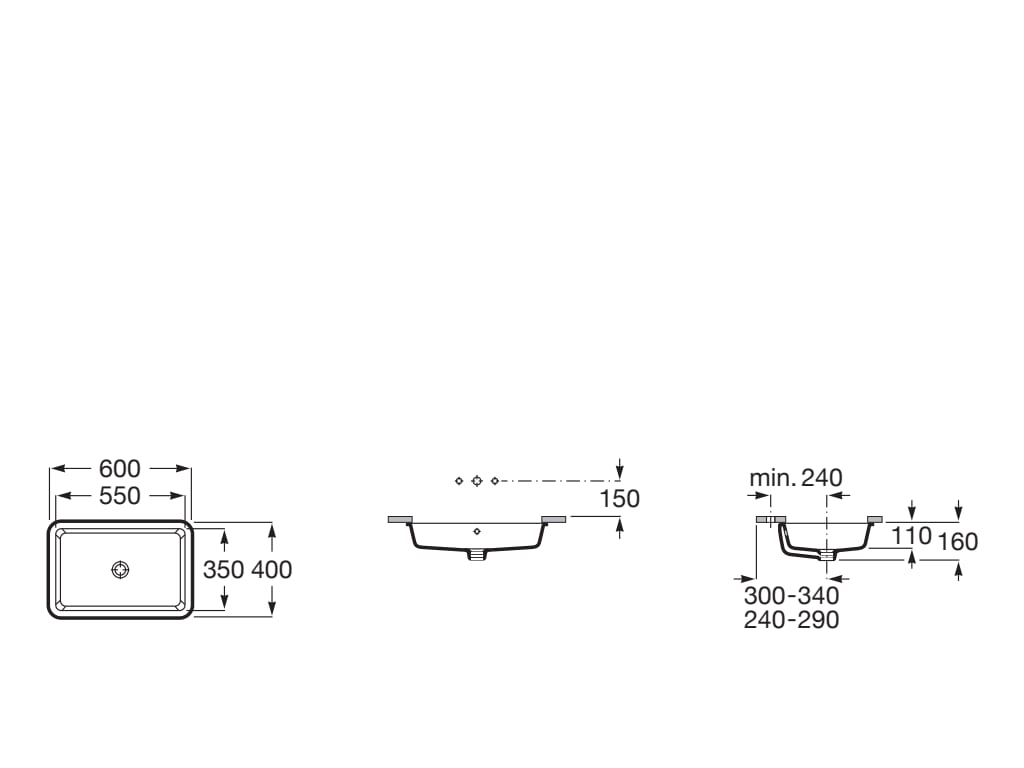 Умивальник Gap-Alter 600х400 A3270YF000 Roca - Зображення 58563098-8c5bd.jpg