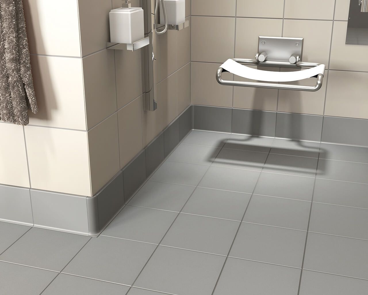 Технічний грес Bazo Beige Sol-Pieprz 300x300x7,2 Paradyz - Зображення 58823-aranzacja-lazienki-bazo-ceramika-paradyz.jpg