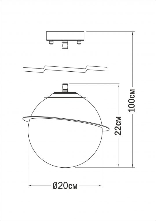 Люстра Globe B lamp (5935), Pikart  - Зображення 5935--.jpg