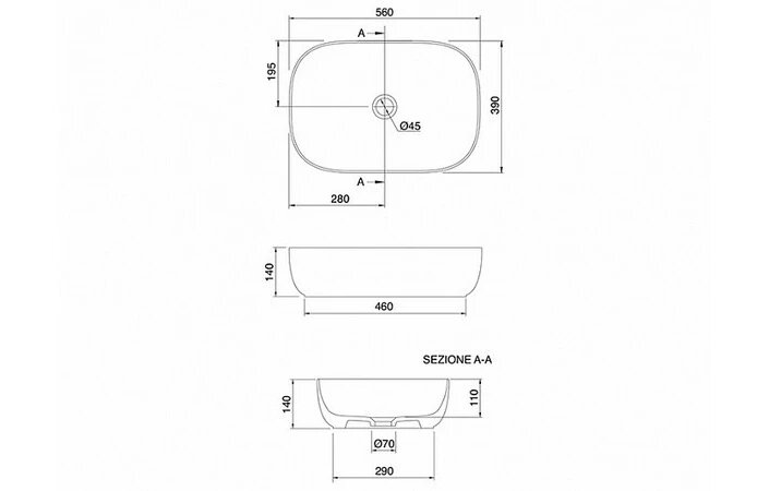 Умивальник Glam 56 180453 Tobacco SCARABEO - Зображення 5976836-3093c.jpg