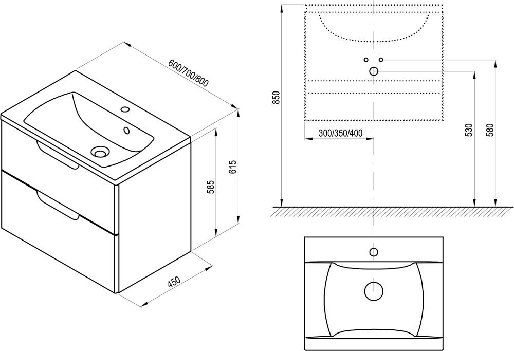 Шафка під умивальник SD 700 CLASSIC II White RAVAK - Зображення 59780412-11e3e.jpg