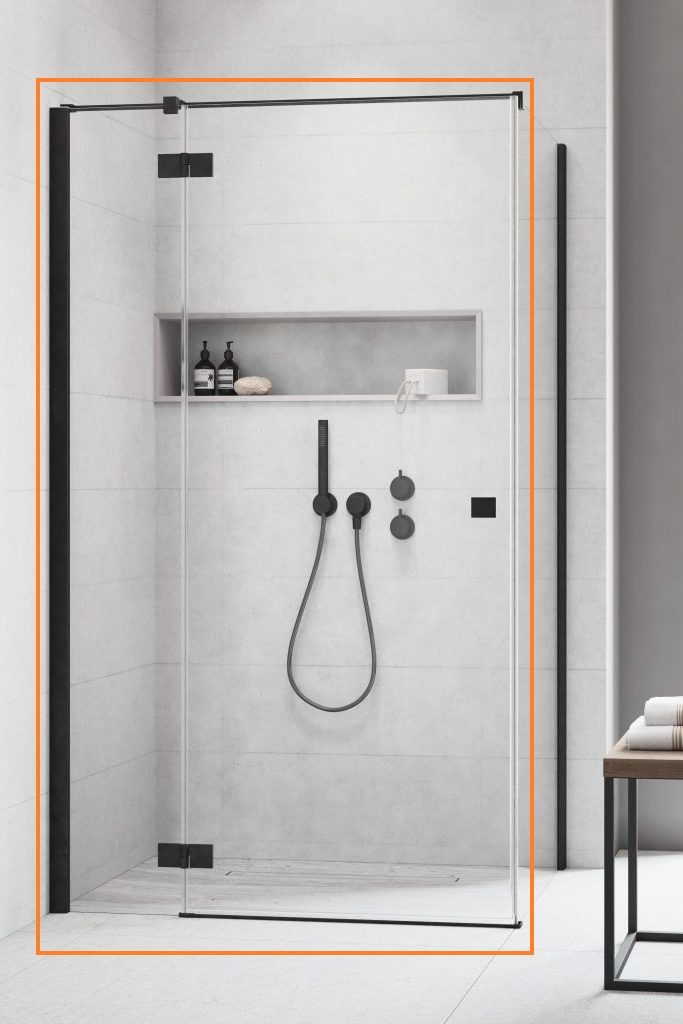 Душові двері Essenza New Black KDJ 90 ліві, RADAWAY - Зображення