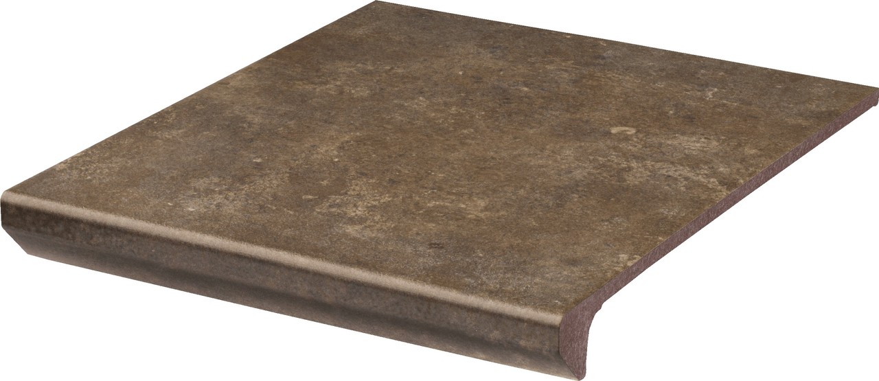 Сходинка з капіносом пряма Ilario Brown 300x330x11 Paradyz - Зображення 5b6c1-ilario_brown_stopnica_prosta_z_kapinosem_struktura_300x330_3d.jpg