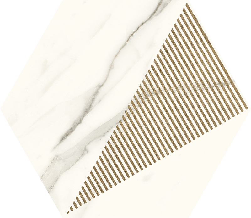 Декор Calacatta Hexagon C 171x198x9,4 Paradyz - Зображення 5bfd8-paradyz_calacatta_heksagon_c_mat_171x198-.jpg