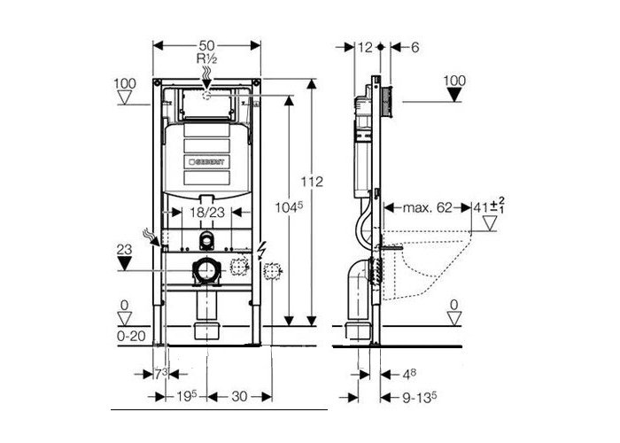 Інсталяція для унітаза Duofix Sigma (111.300.00.5), Geberit - Зображення 5d47e-111.300.00.5m.jpg