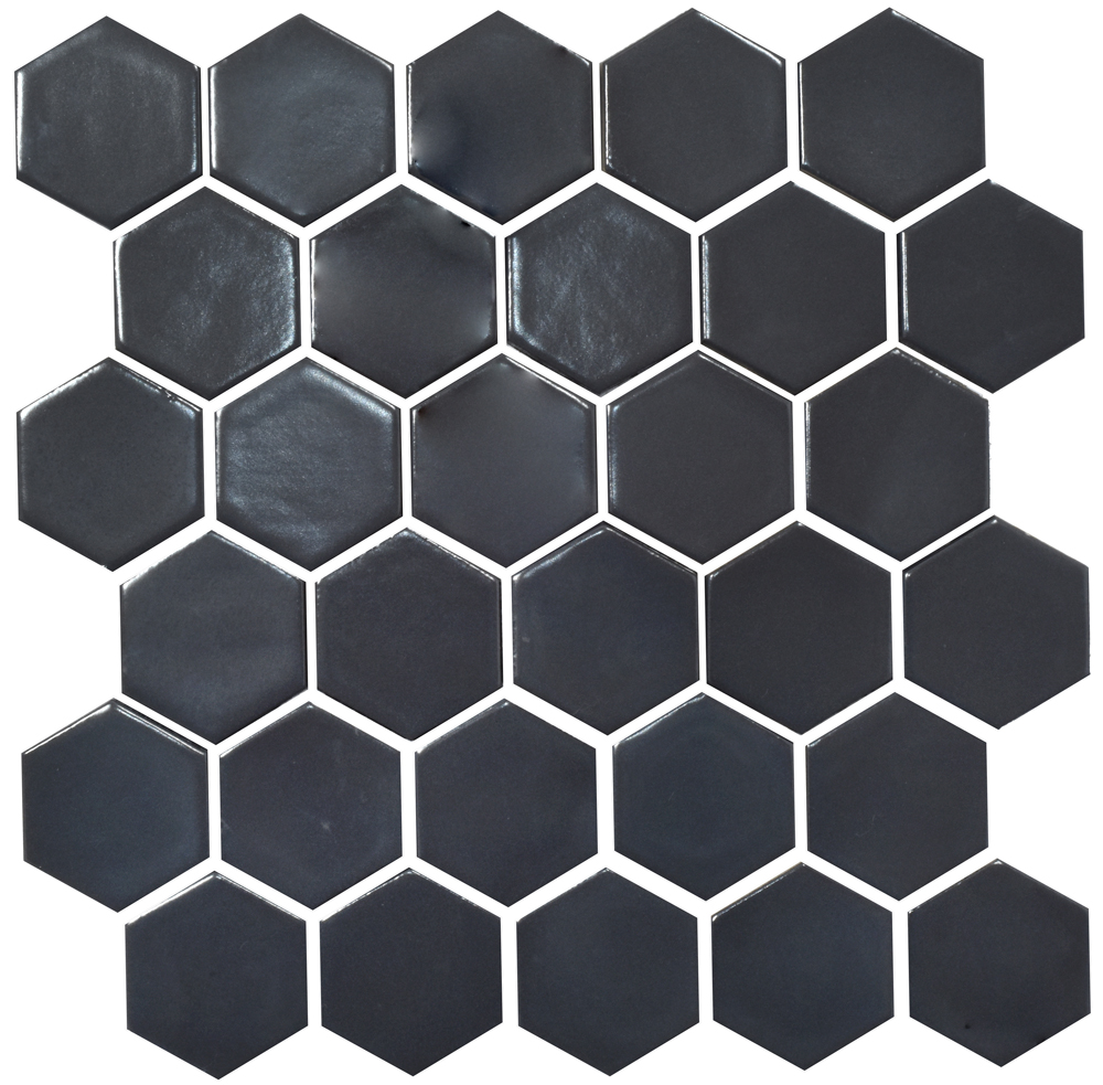 Мозаїка H 6022 Hexagon Grafit Black 295x295x9 Котто Кераміка - Зображення