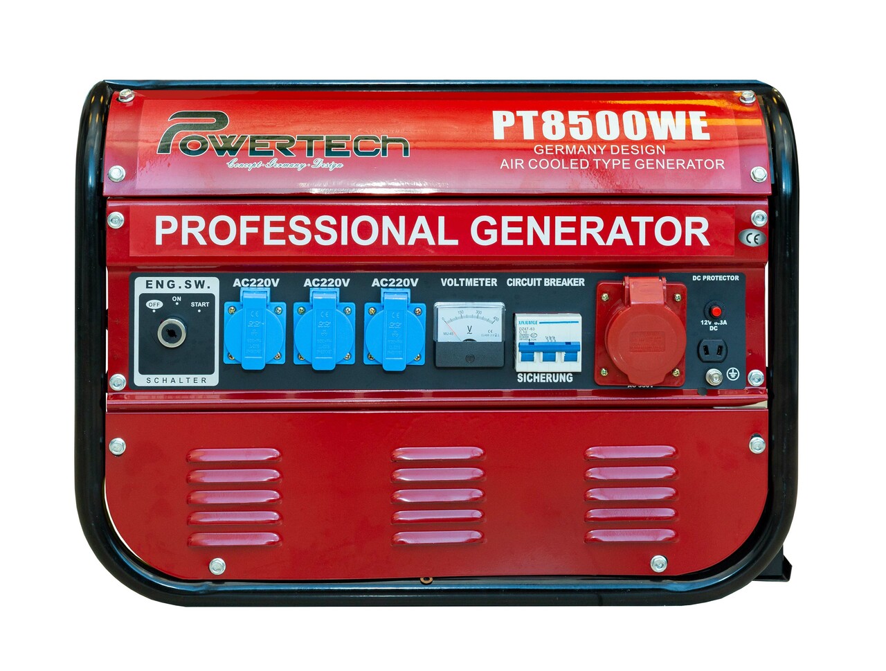 Генератор бензиновий 3,5 кВт (PT8500WE) Powertech - Зображення