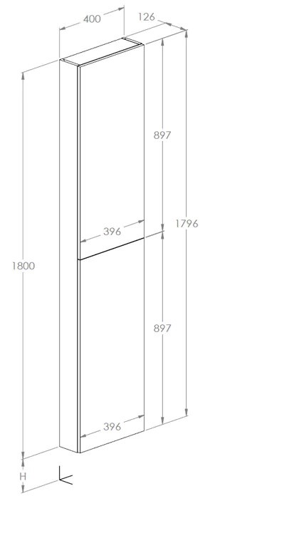 Пенал Alpine A857869464 Roca - Зображення 60547440-7171b.jpg