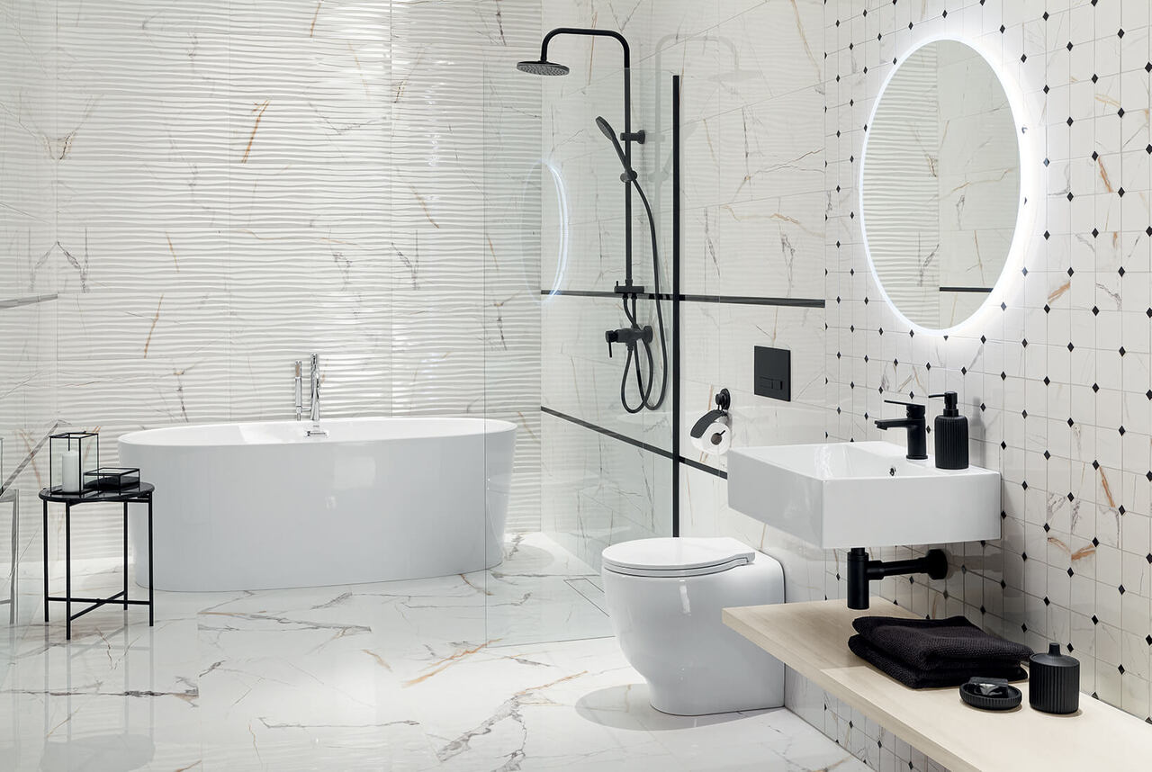 Плитка стінова Lilo Bianco RECT 298x748 Tubadzin - Зображення 60601049-1b982.jpg