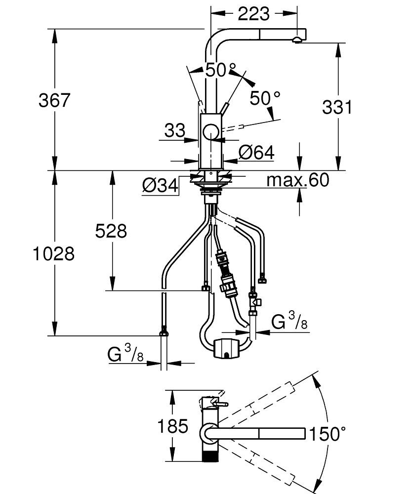 Змішувач для кухні Blue Pure Minta 30590000 Grohe - Зображення 61033161-9259f.jpg