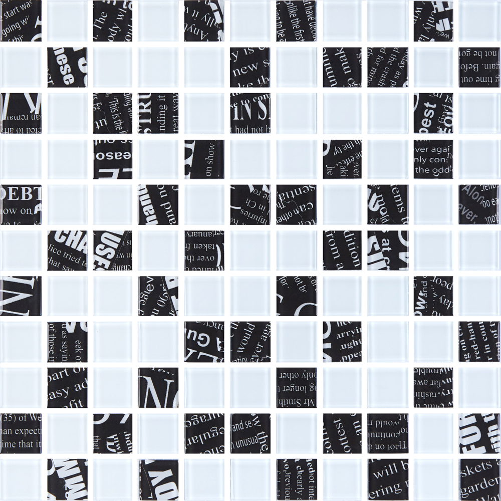 Мозаїка GMP 0425048 С2 Print 45-White 04 300×300x4 Котто Кераміка - Зображення