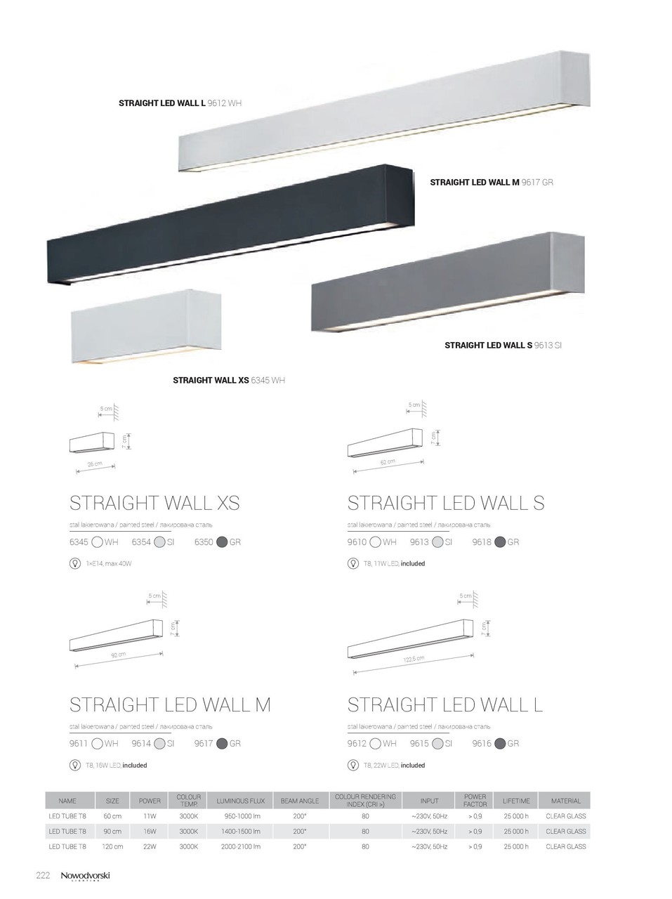 Бра STRAIGHT WALL SILVER XS (6354), Nowodvorski - Зображення 6345-.jpg