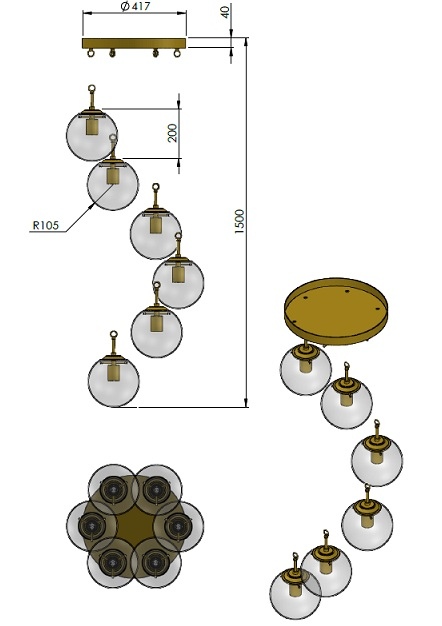 Люстра FJ6 (6523-7), Pikart  - Зображення 6523-7-.jpg