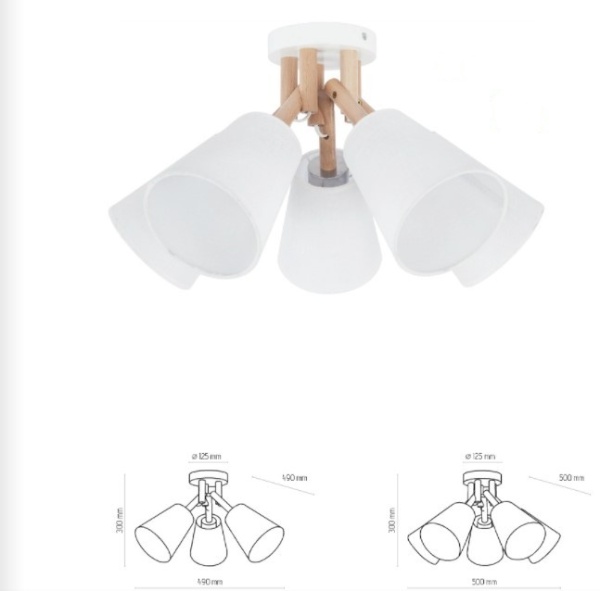 Люстра VAIO WHITE (665), TK LIGHTING - Зображення 665--.jpg