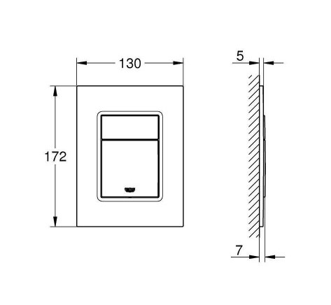 Кнопка зливу Skate Cosmopolitan White 37535SH0 Grohe - Зображення 66509717-f839b.jpg
