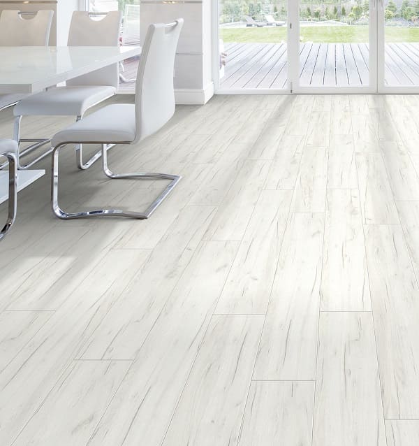 Ламінат К001 Дуб Крафт Білий 1285x192x8-100KVP Дуб Подільський - Зображення