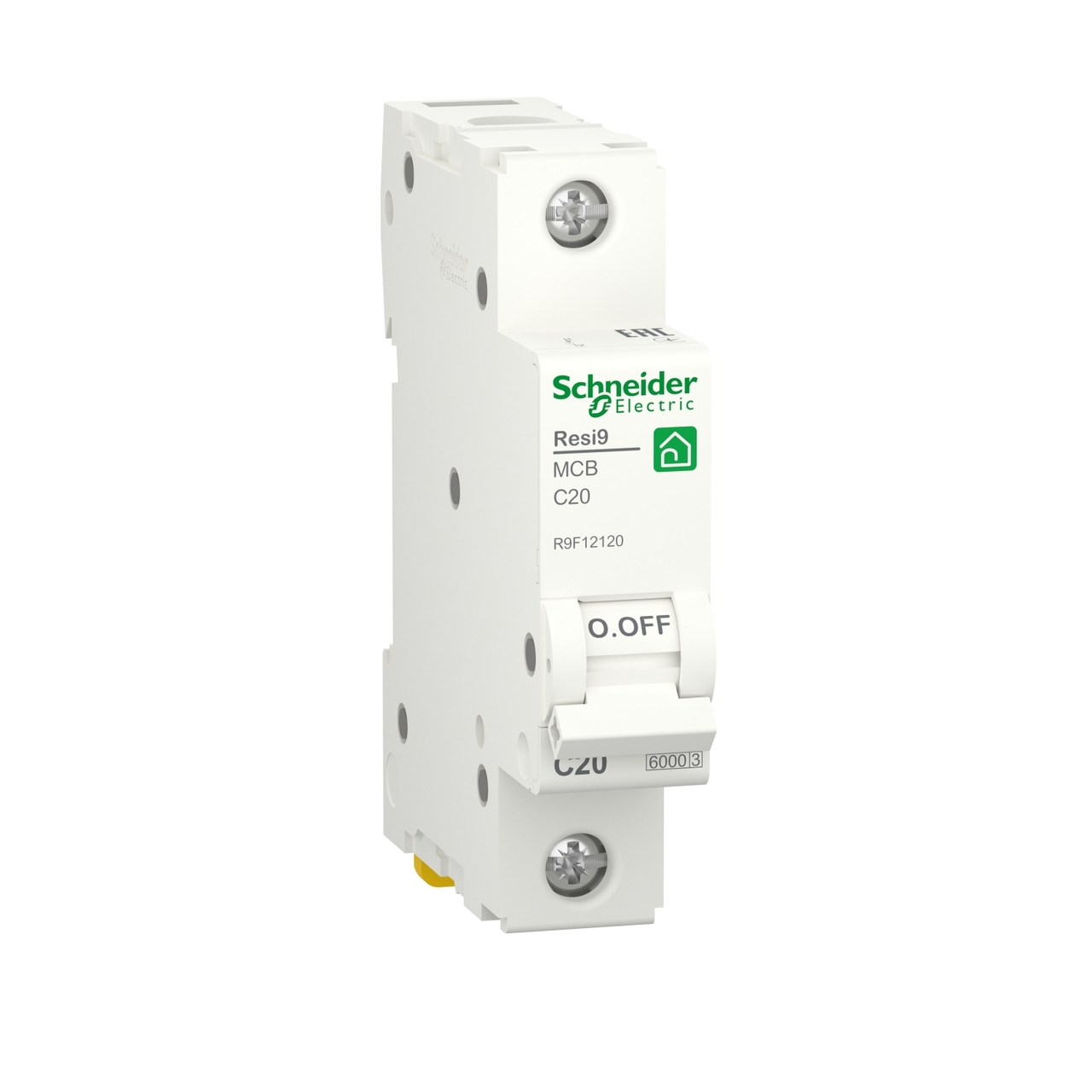 Автоматический выключатель 6kA 1P 20A C RESI9 (R9F12120), Schneider Electric - Зображення 6815503-ab907.jpg
