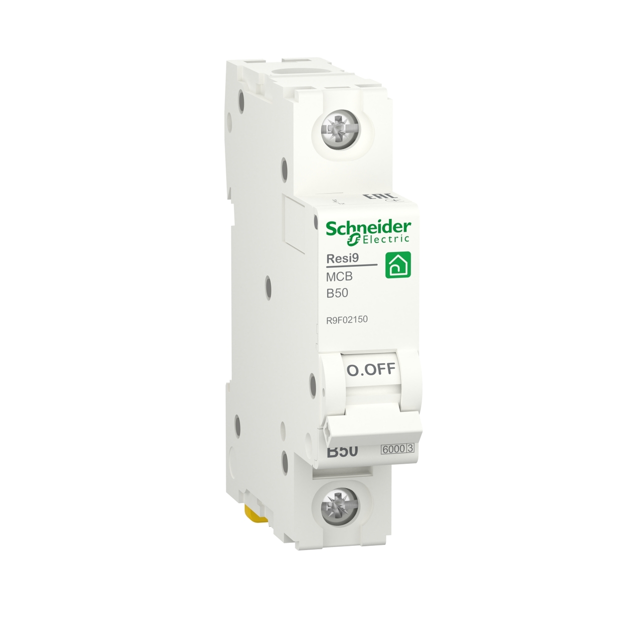 Автоматичний вимикач 6kA 1P 50A RESI9 (R9F02150), Schneider Electric - Зображення