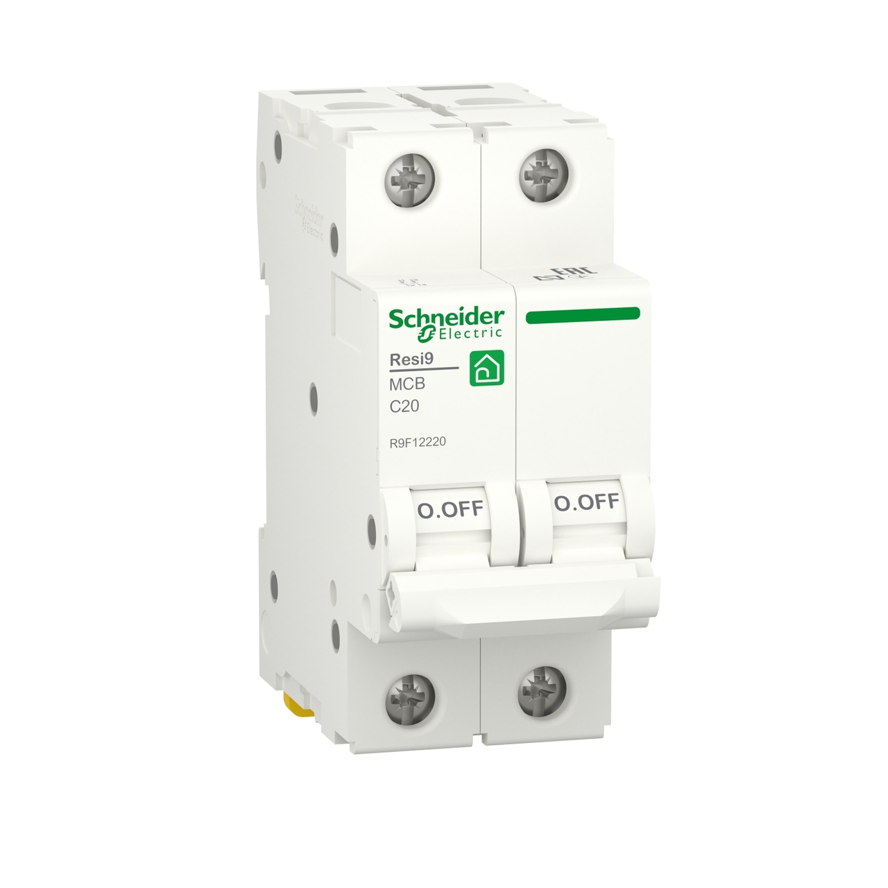 Автоматический выключатель 6kA 2P 20A C RESI9 (R9F12220), Schneider Electric - Зображення