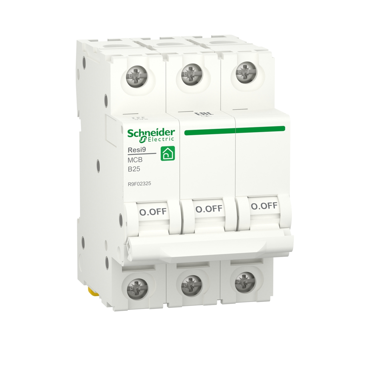 Автоматический выключатель 6kA 3P 25A RESI9 (R9F02325), Schneider Electric - Зображення 6815542-6798e.jpg