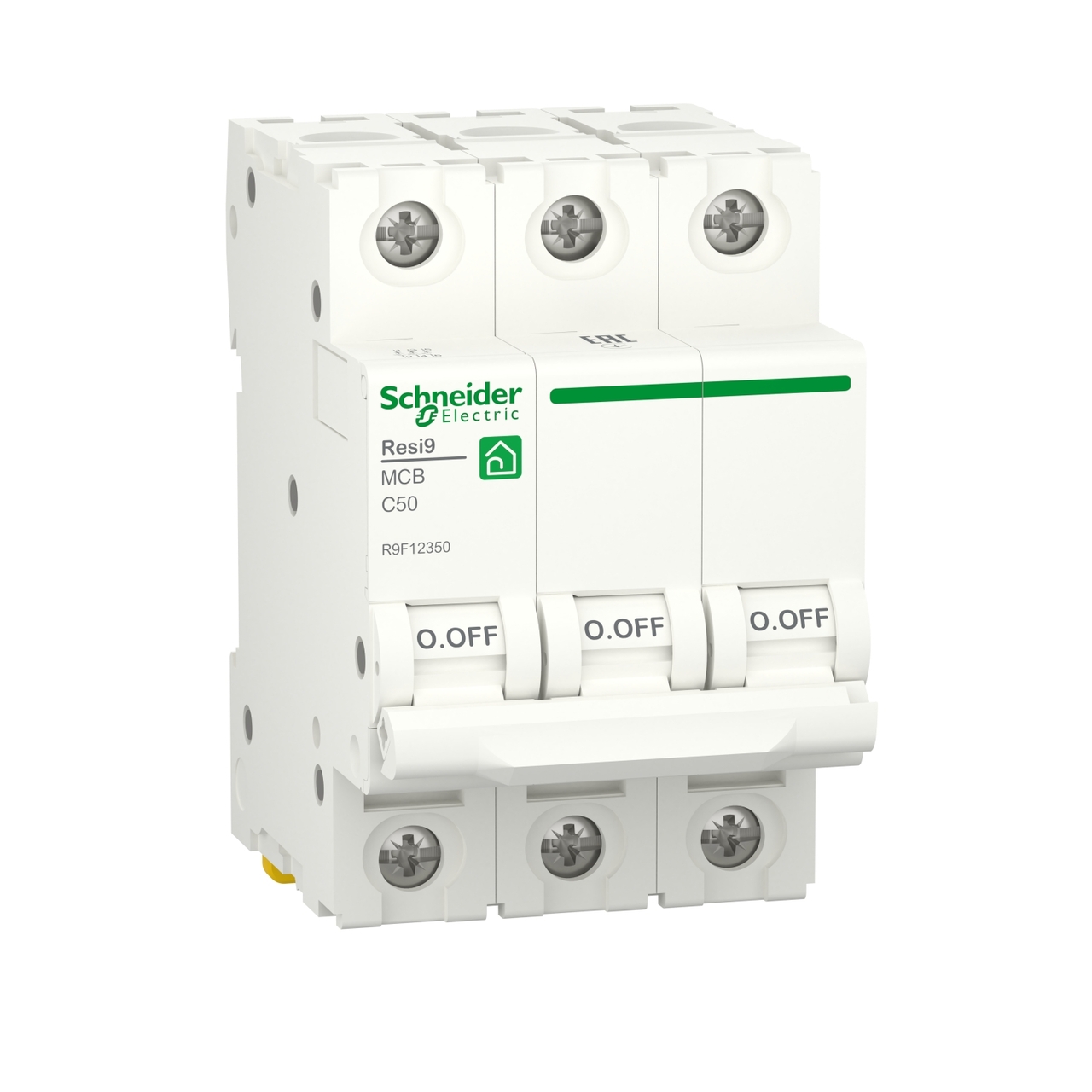 Автоматический выключатель 6kA 3P 50A C RESI9 (R9F12350), Schneider Electric - Зображення 6815547-c4e87.jpg