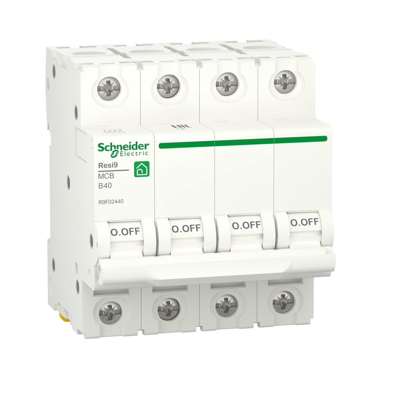 Автоматический выключатель 6kA 4P 40A RESI9 (R9F02440), Schneider Electric - Зображення
