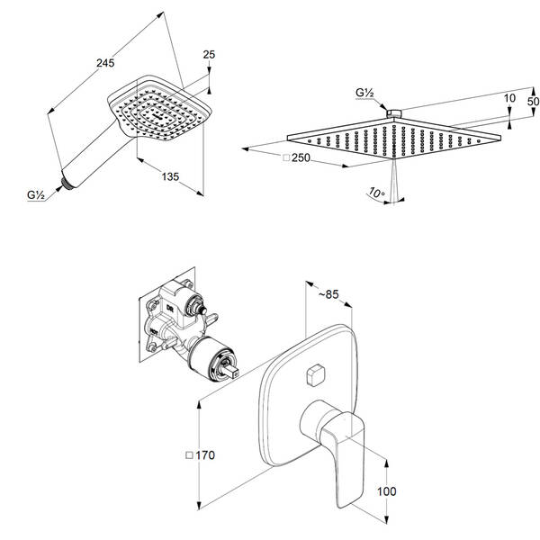 Душова система 7 в 1 Ameo 416720575 Kludi - Зображення 68342916-78a3a.jpg