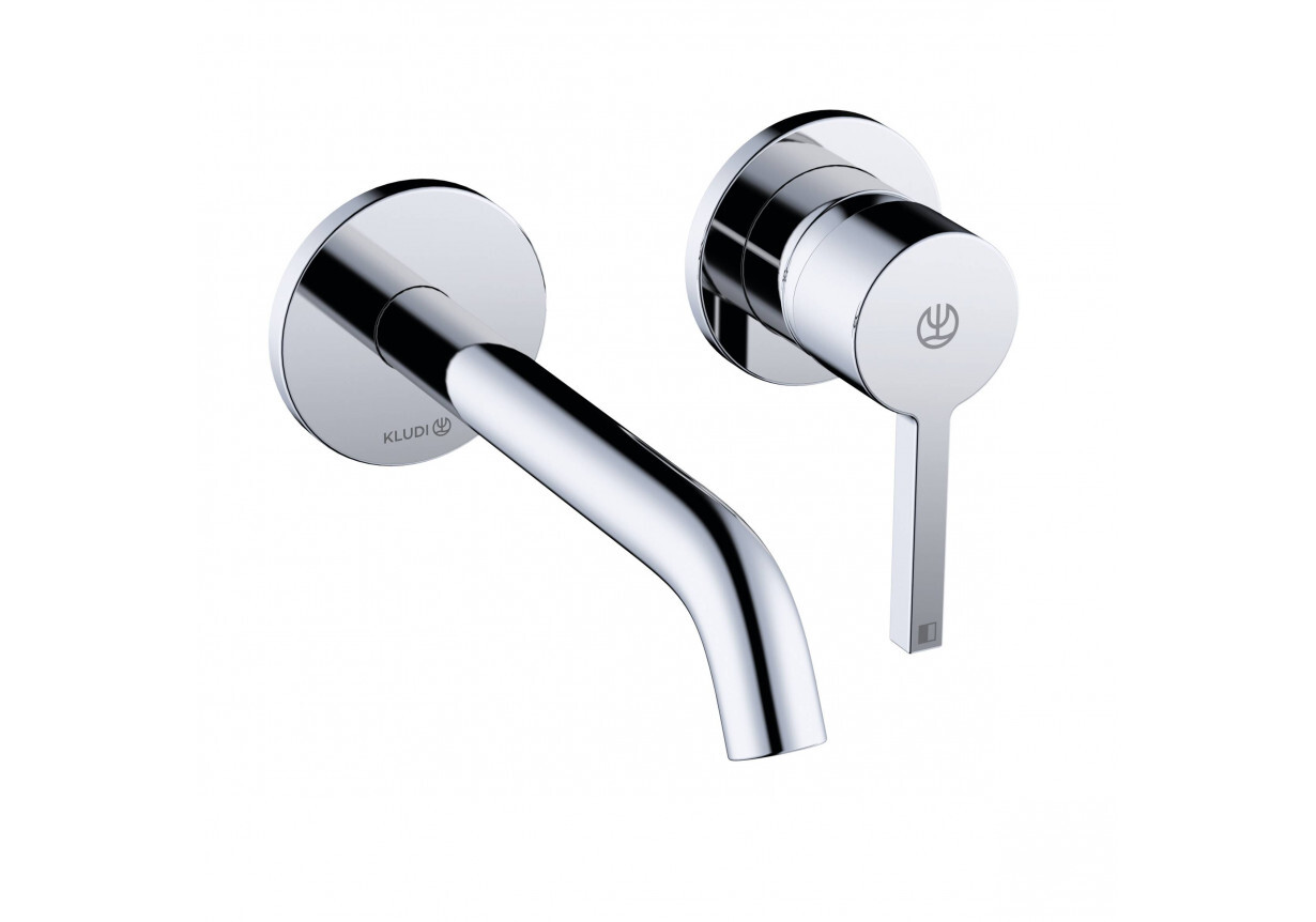 Смеситель для умывальника 180 Nova Fonte 202440515 хром Kludi - Зображення