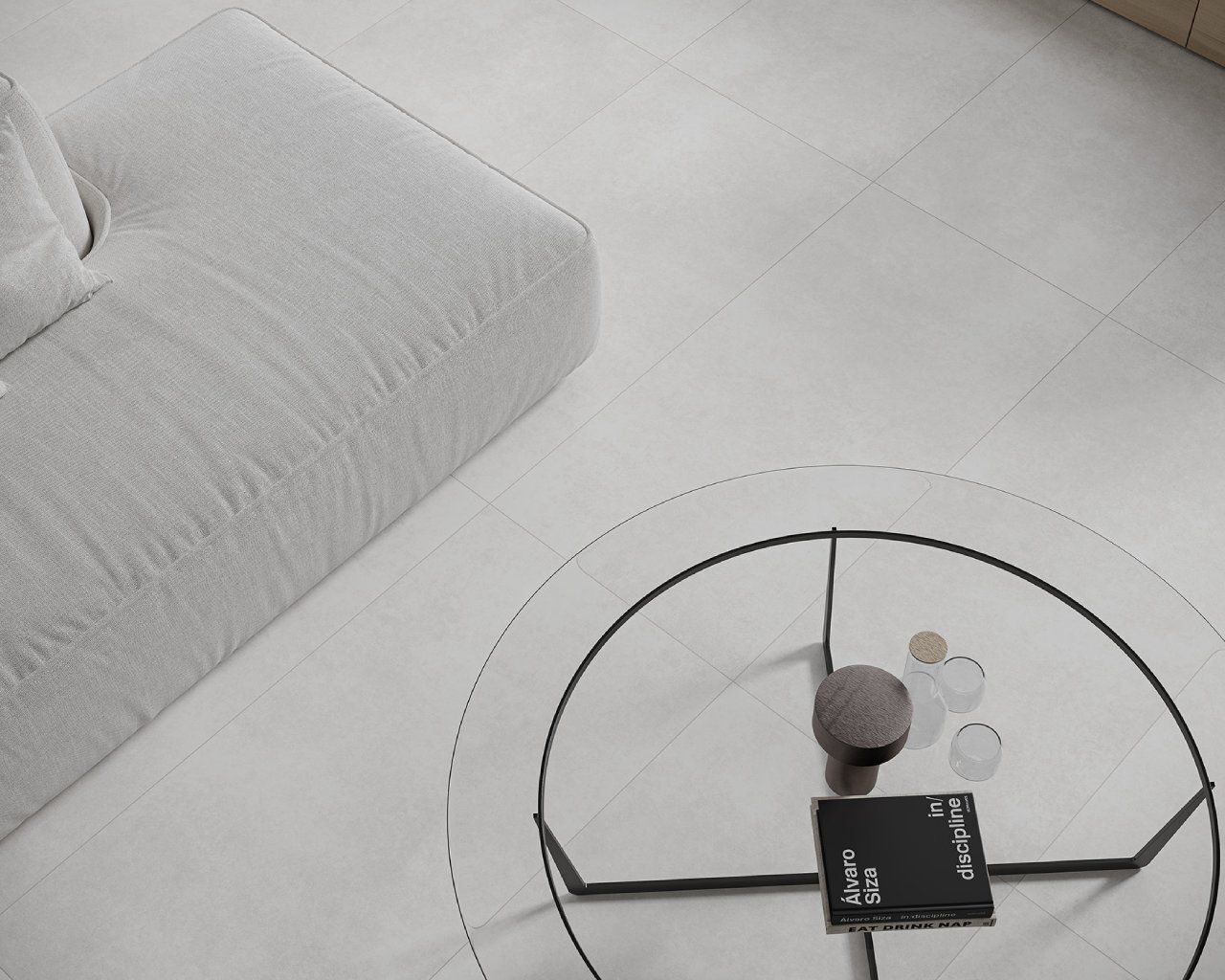 Плитка керамогранітна Ennis U117 Light Grey RECT LAP 598x598x8 Paradyz - Зображення 69207956-f9c3f.jpg