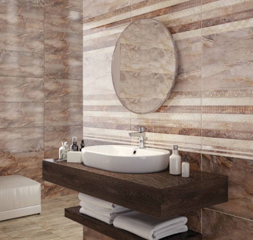 Плитка стінова Elega Beige 297×600x9 Opoczno - Зображення 6974b-opoczno-elega-brown-29-7x60.jpg