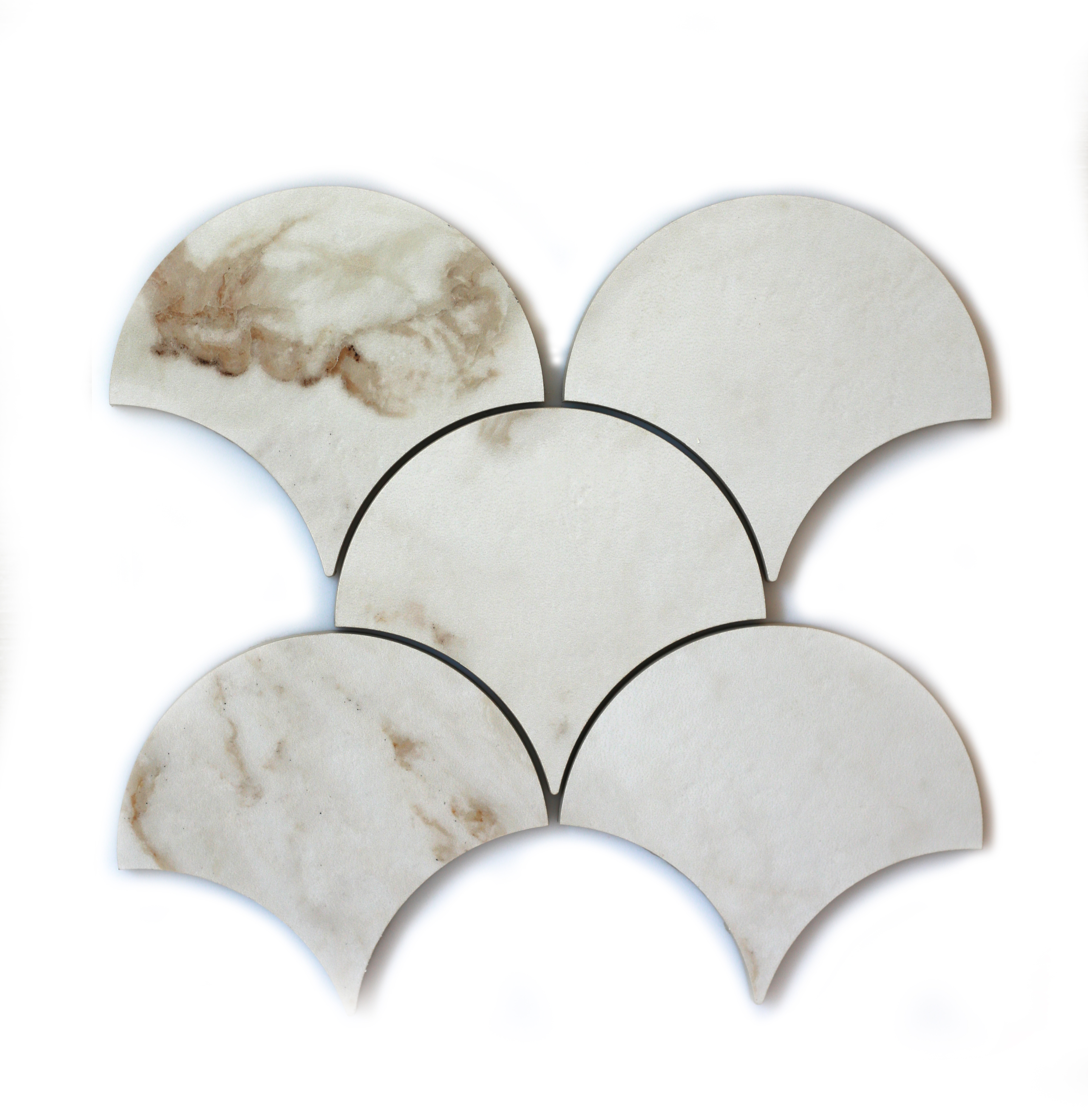 Мозаика Scales CM 3109 SC Calacatta Gold 136x147x10 Котто Керамика - Зображення 69b7b-decor-scales-cm-3109-calacatta-gold.jpg