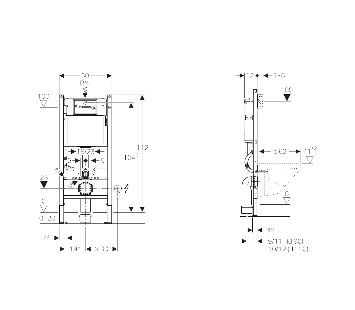 Інсталяція для унітаза Duofix Delta (458.126.00.1), Geberit - Зображення 6d769-458.126.00.1m.png