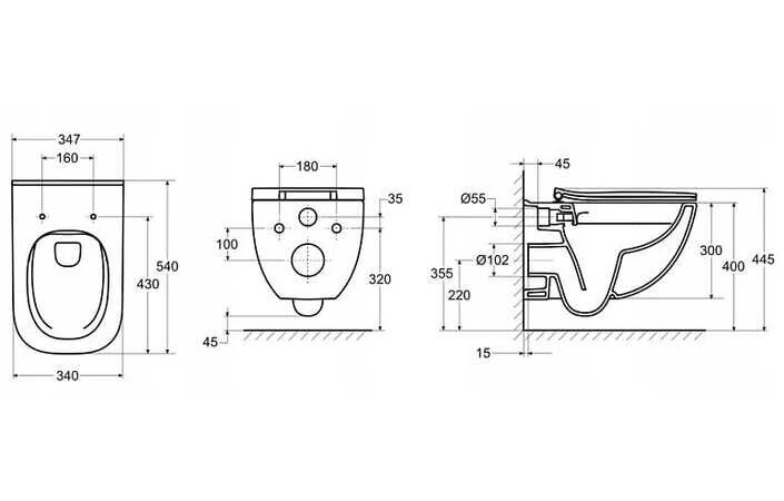 Комплект Інсталяція Duofix Delta 12 458.103.00.1 GEBERIT+ Унітаз Alegra Rimless з кришкою A34H139000 ROCA - Зображення 70143895-d85d8.jpg