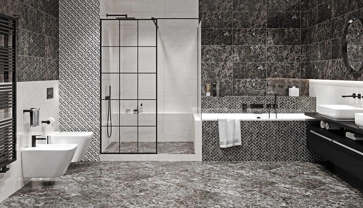 Плитка стінова Sephora Black 297x600x9 Opoczno - Зображення 732a1-opoczno-sephora.jpg