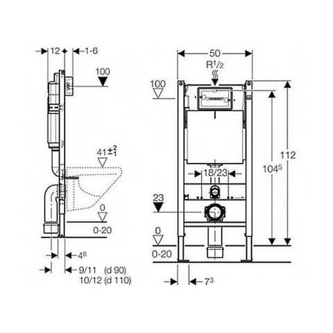 Комплект Инсталляция для унитаза 4 в 1 Duofix Pro 20 118.315.11.1 Geberit - Зображення 73319882-f0d4f.jpeg