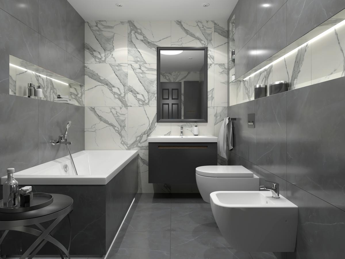 Плитка керамогранитная Specchio Carrara SAT 598x598x8 Tubadzin - Зображення 73699112-97aca.jpeg