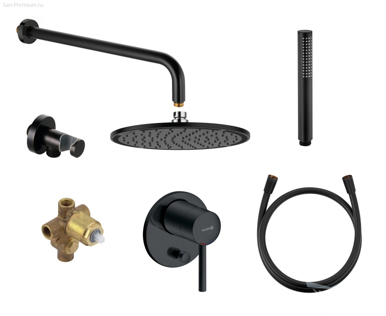 Душова система 7 в 1 Bozz 387363976 Black matt Kludi - Зображення