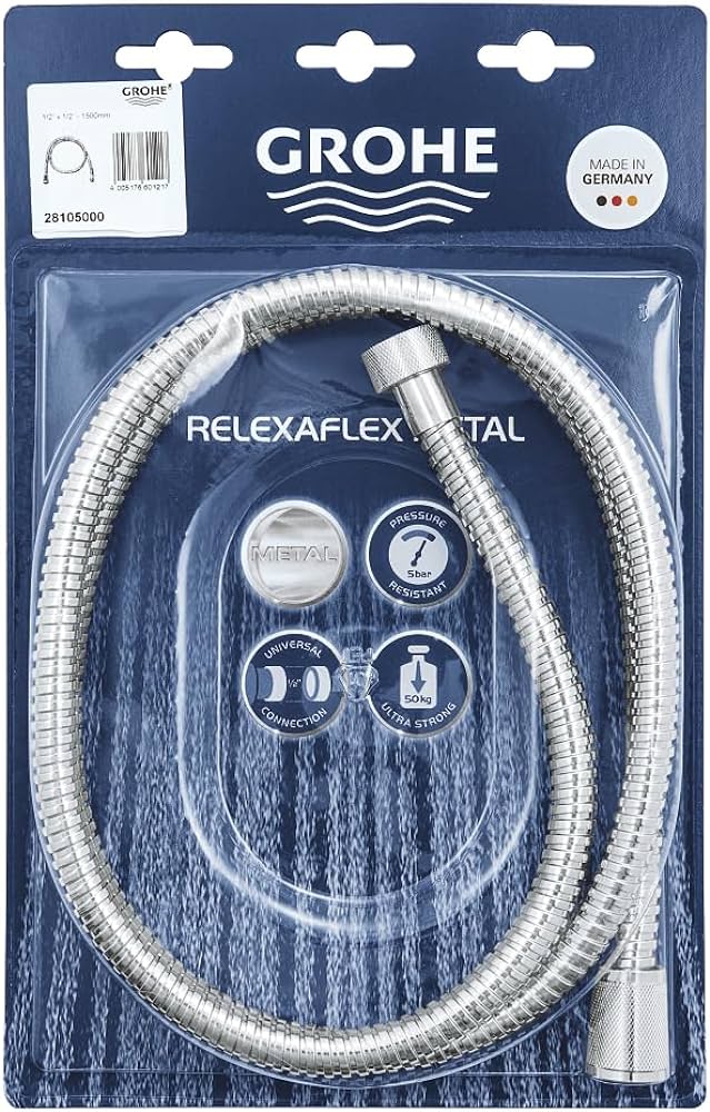 Душовий шланг 1500 мм Relexaflex Metal 28105001 Grohe - Зображення 73866517-a290c.jpg