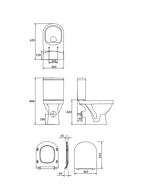 Компакт Zip 781 SimpleOn 011 з кришкою Slim дюропласт soft-close CCKZ1015501894 Cersanit - Зображення 74546970-ad56e.jpg